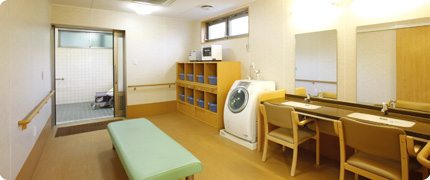 広々とした更衣室